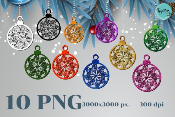 Christmas Ball Ornaments V.3: Seasonal Illustrations for Modern Brands