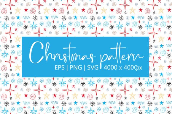 Christmas Paper with Stars: Patterns for Digital Sellers
