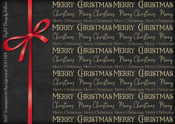 Christmas Sentiment Words Overlays PNG for Actions Amp