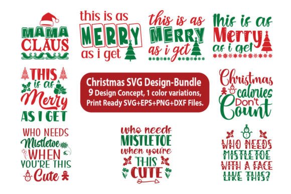 Christmas Svg Design-bundle 2 for T-Shirt Designs