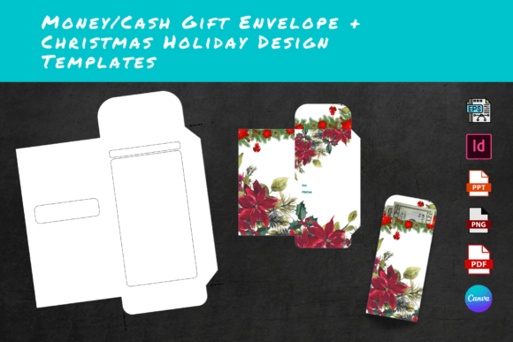 Christmas-Theme Cash Money Gift Envelope Review for Print Templates