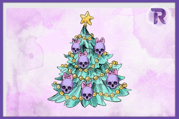 Christmas with Skulls Pastel Goth: A Crafts Review for Digital Sellers