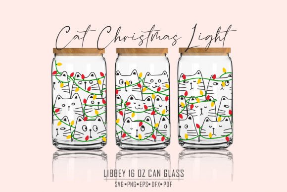 Meowy Christmas 16 OZ Can Glass SVG Review