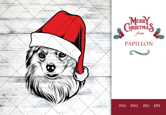 Papillon Dog in Santa Hat for Christmas: A Crafts & Design Review