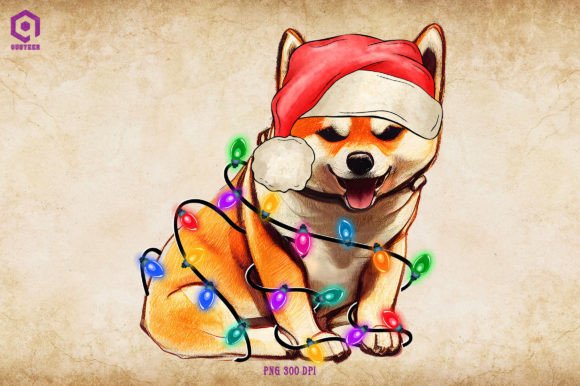 Shiba Christmas Tree Lights: A Designer's Review of Seasonal Illustrations