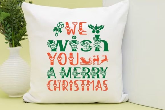 WE WISH YOU a MERRY CHRISTMAS, SVG for T-Shirt Designs