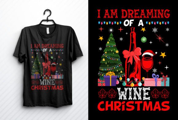 Wine Christmas T-shirt Design Review for Modern T-Shirt Designs